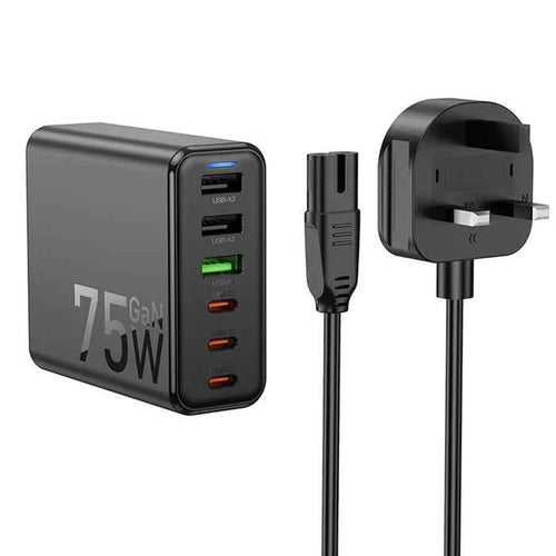 Hoco – GaN Six-Port Fast Charger 65W Desktop Charging Station