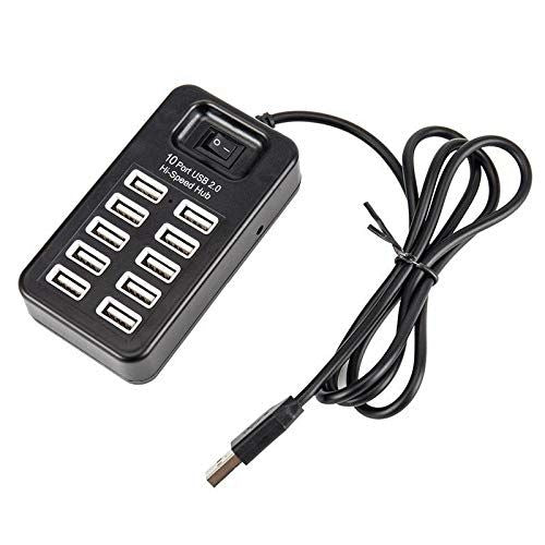 10-Port USB Power Hub – Charge 10 Devices Simultaneously