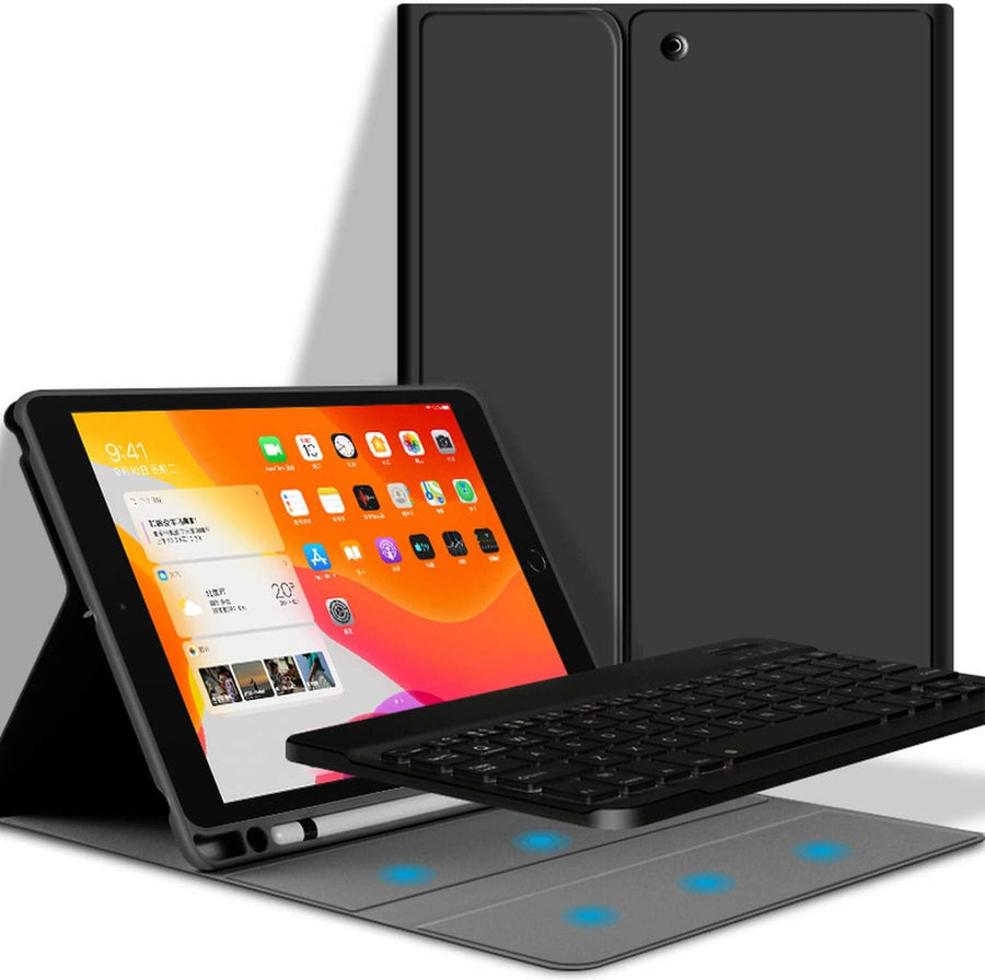 Arabic & English Wireless Keyboard Leather Tablet Case – iPad & Tablet Cover