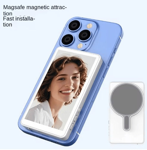 Magnetic Selfie Screen – 4" HD Vlogging Monitor with Bluetooth Remote