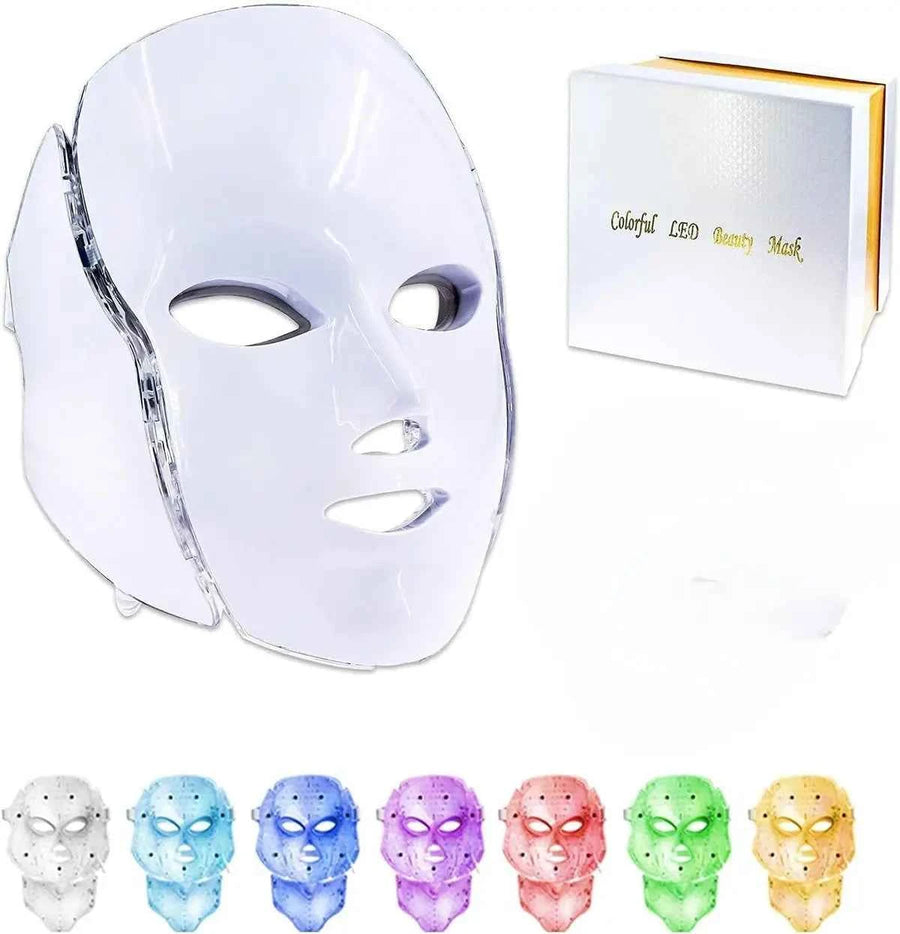 قناع الوجه بالضوء LED