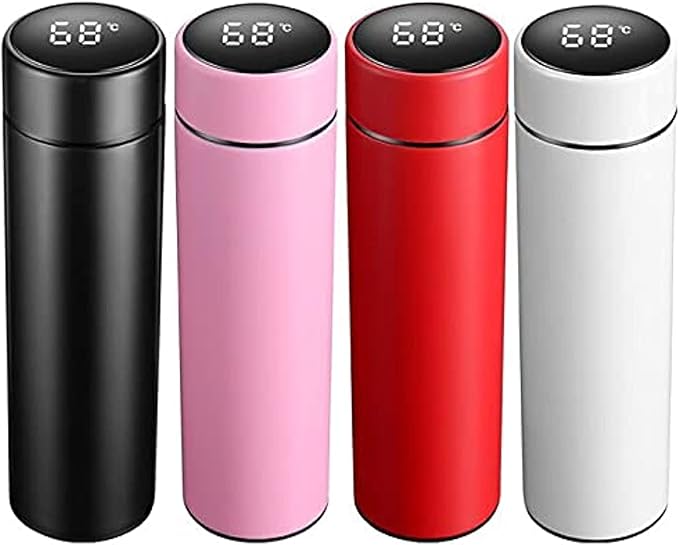 Vacuum Flask LED Temperature Display Water Bottle 500ml – Smart Thermos
