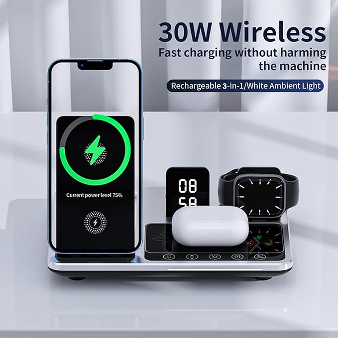 4-in-1 Wireless Charger Pad – Multi-Device Fast Charging Station