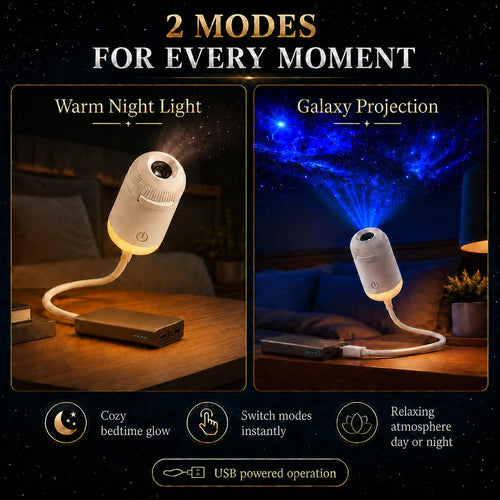 Portable Mini USB Starry Sky Projection Lamp | Galaxy Night Light