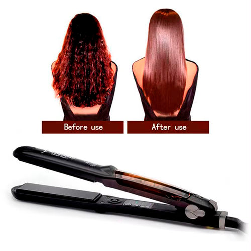 Professional Hair Straightener Flat Iron | Fast Heating Ceramic Plates | مكواة تمليس الشعر الاحترافية
