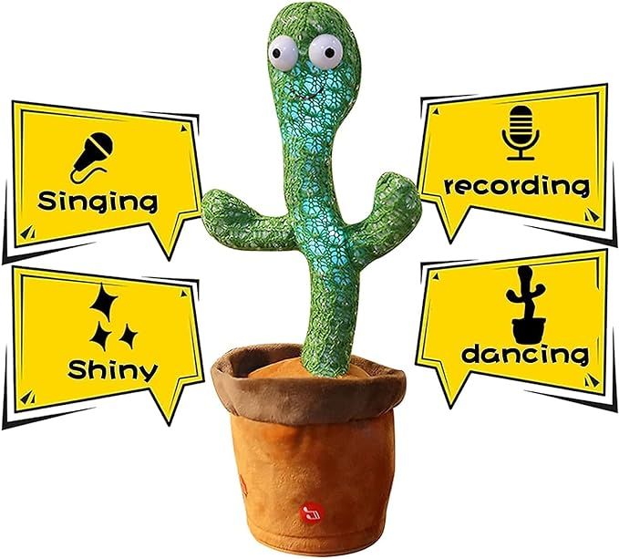 Dancing Cactus Toy – Singing, Mimicking & Battery-Operated Kids Toy