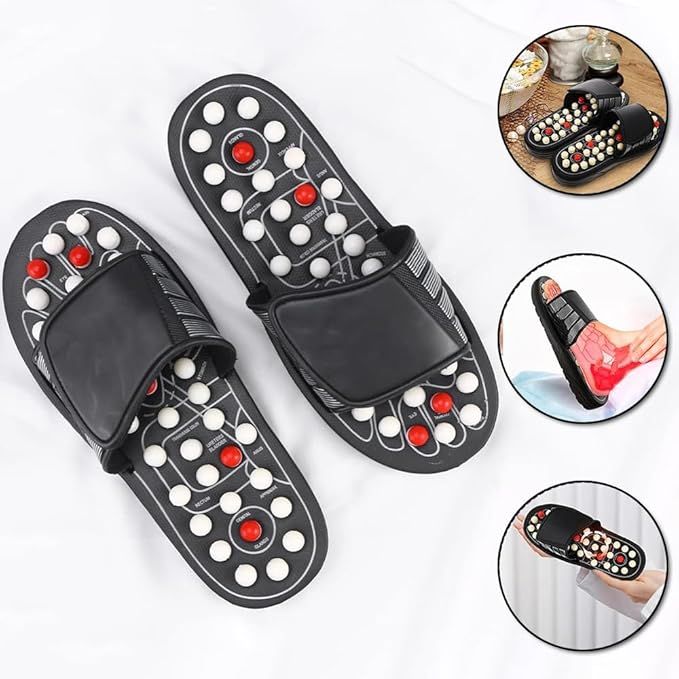 Massage Slippers – Rotating Acupressure Foot Massager, EVA Material