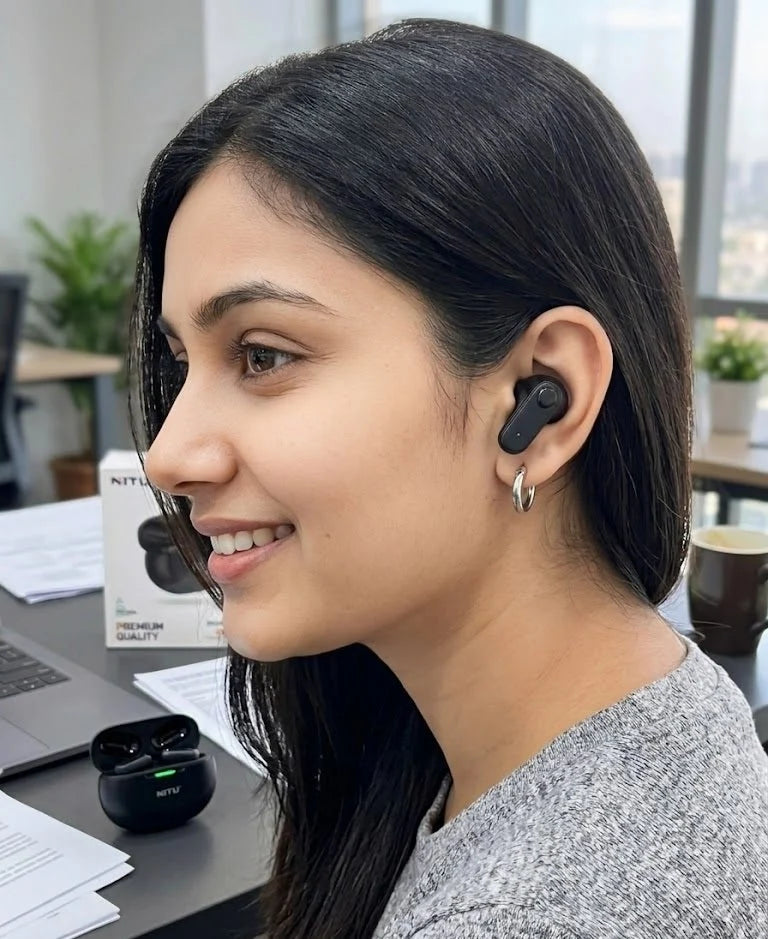 Nitu – Dual-Driver Bluetooth Earphones TWS Earbuds