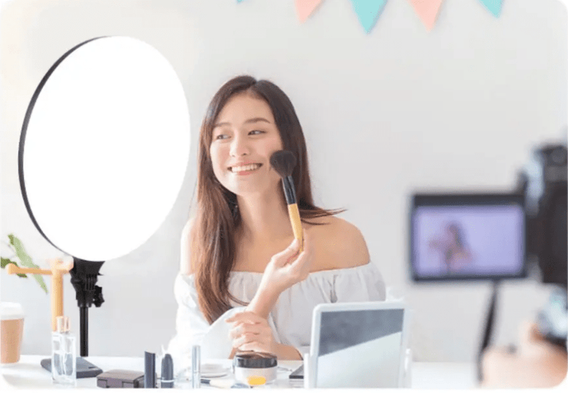 Selfie Light Ring with Tripod Stand – Multi-Color LED (PF-45)