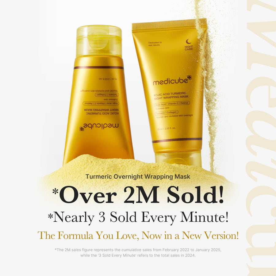 Medicube Kojic Acid Turmeric Overnight Wrapping Peel Off Mask