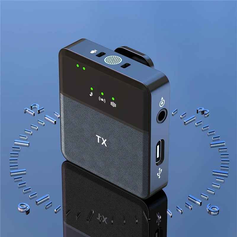 SX31 Wireless Lavalier Microphone – 3-in-1 for iPhone, Android & Camera