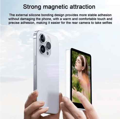 Magnetic Selfie Screen – 4" HD Vlogging Monitor with Bluetooth Remote