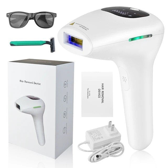 IPL Hair Removal System with protective glasses and accessories