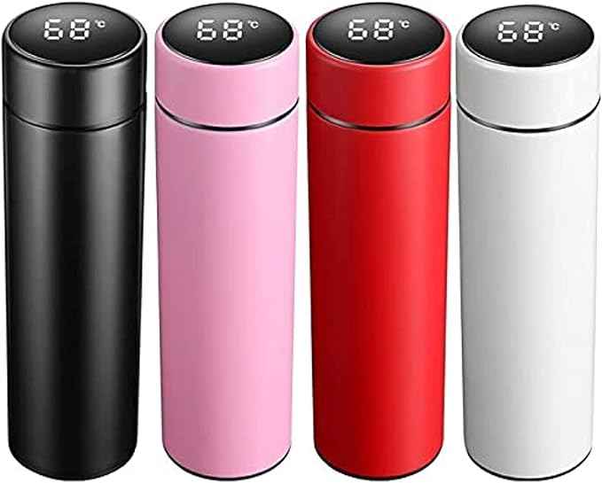 Vacuum Flask LED Temperature Display Water Bottle 500ml – Smart Thermos