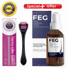 FEG Hair Growth Spray + Derma Roller Pack of 2 – For Men & Women 2