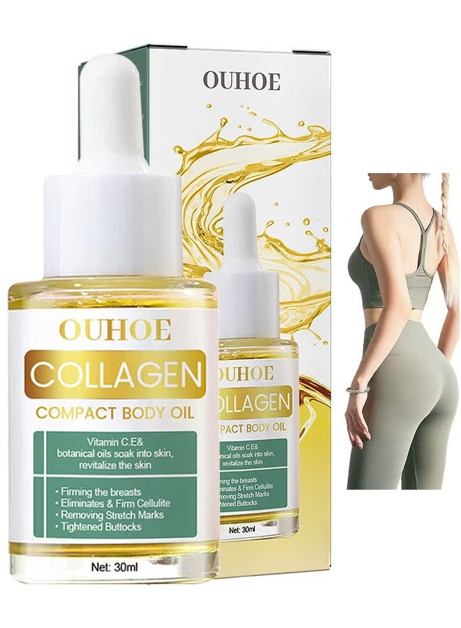 Collagen Lifting Body Oil – Skin Tightening, Natural Plant Formula for Women