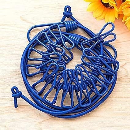 Cloth Drying Rope with Hooks – Retractable Laundry Line
