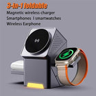 3-in-1 Magnetic Pop-up Wireless Charger – MagSafe Compatible Stand 5