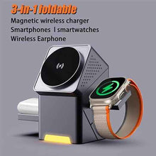 3-in-1 Magnetic Pop-up Wireless Charger – MagSafe Compatible Stand