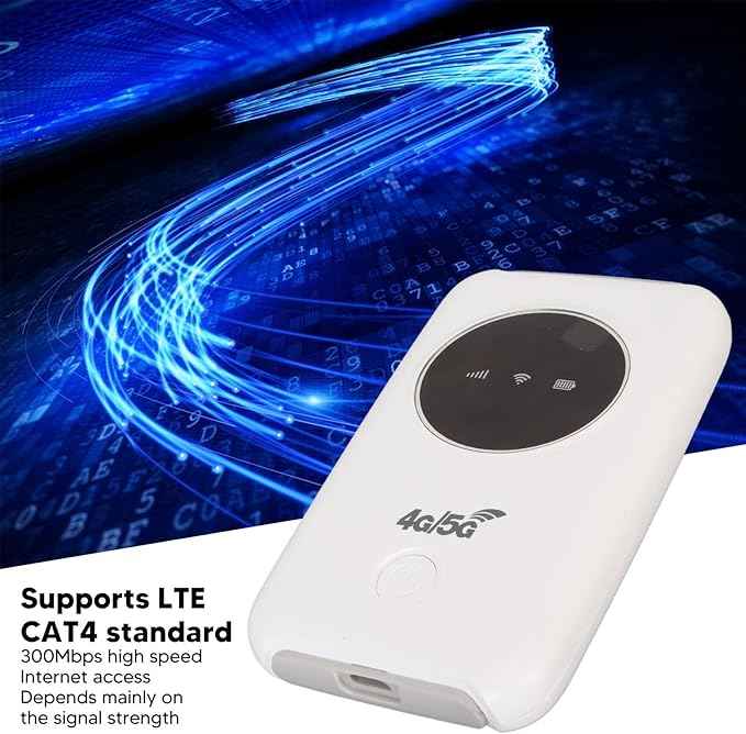 Unlocked 5G WiFi Mobile Hotspot Modem – Portable Internet for Travel & Home