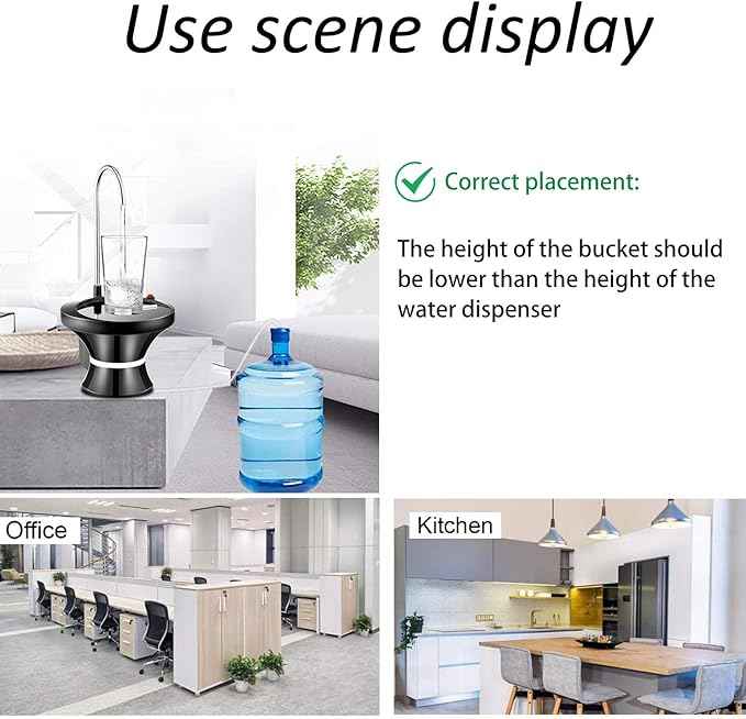 Automatic Electric Drinking Water Bottle Pump – USB Rechargeable Dispenser