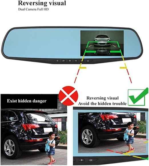 Vehicle Blackbox DVR – Full 1080P HD Touch Screen & Rear View Camera