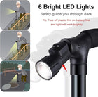 Foldable Walking Cane with LED Light – Adjustable Mobility Aid 2