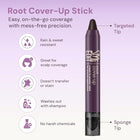Style Edit Root Cover Up Stick – Black, Instant Touch-Up for Hair Roots 3
