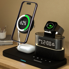 5-in-1 Magnetic Wireless Charging Station with Alarm Clock & Night Light 3