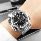 CASIO ANALOGUE DIGITAL MENS STAINLESS STEEL 3