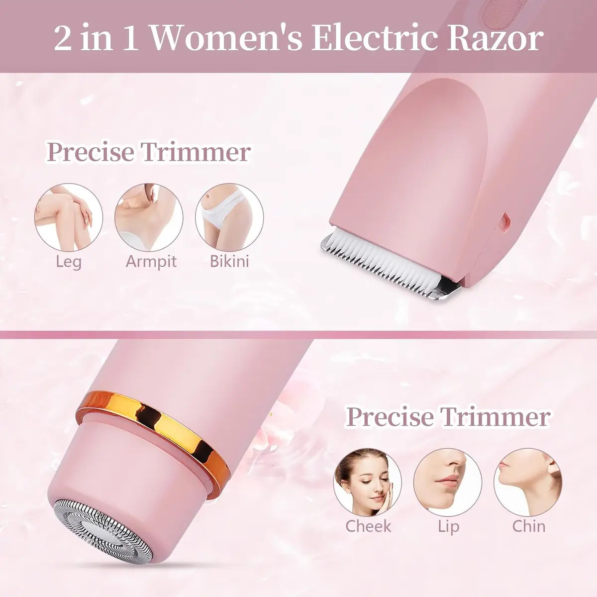 2 in 1 Dual Head Shaver Women Wave byte