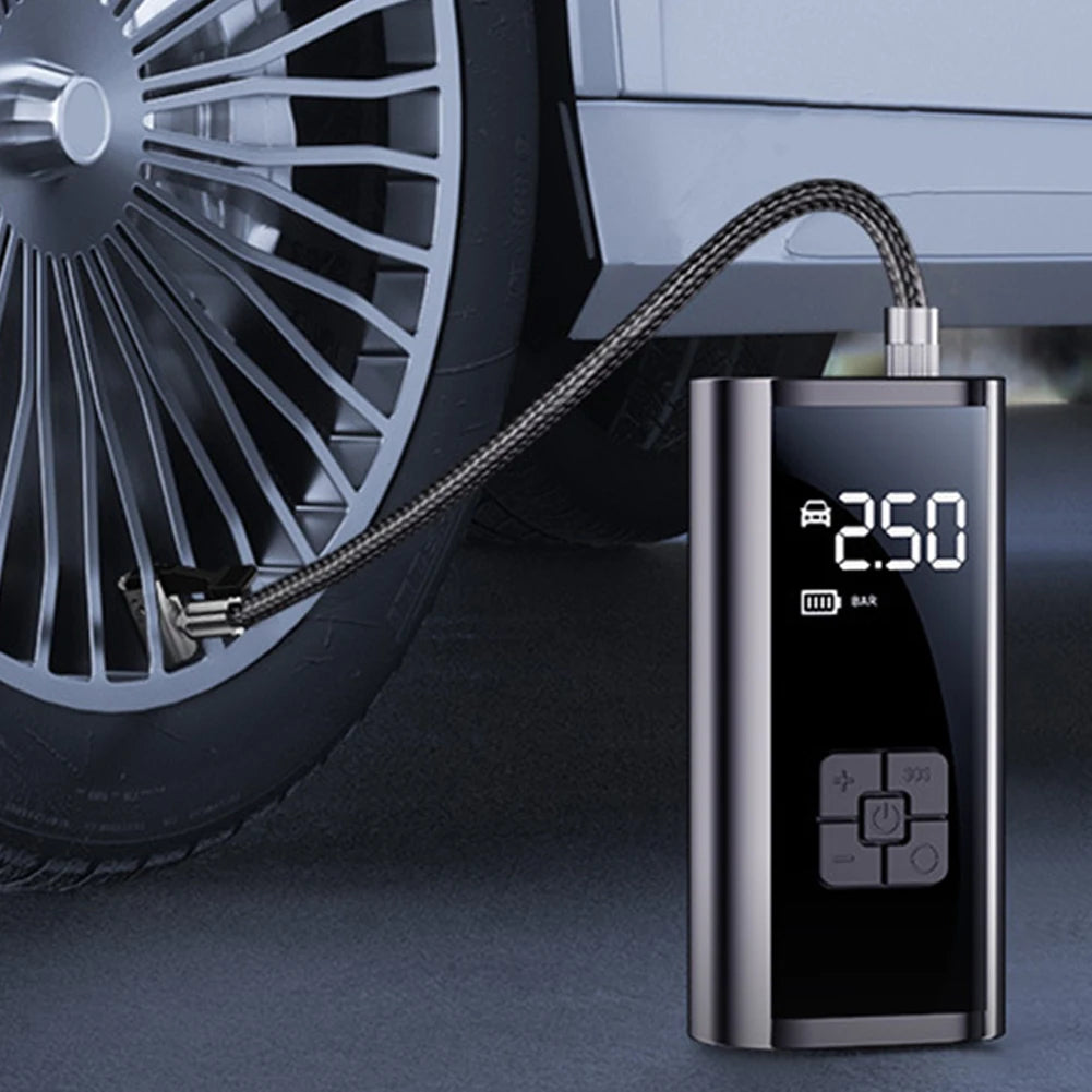 Portable Cordless Tyre Inflator – 150 PSI with LED Light