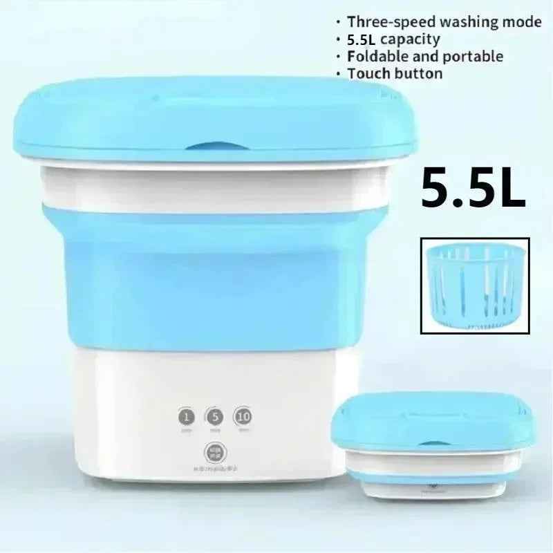 5.5L Foldable Mini Washing Machine | غسالة صغيرة قابلة للطي 5.5 لتر