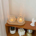 Glass Tulip Candle Holder 1