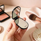Dior Inspired Foldable Phone Stand with Mirror | 2-in-1 Phone Holder & Makeup Mirror | White, Black, Pink 2