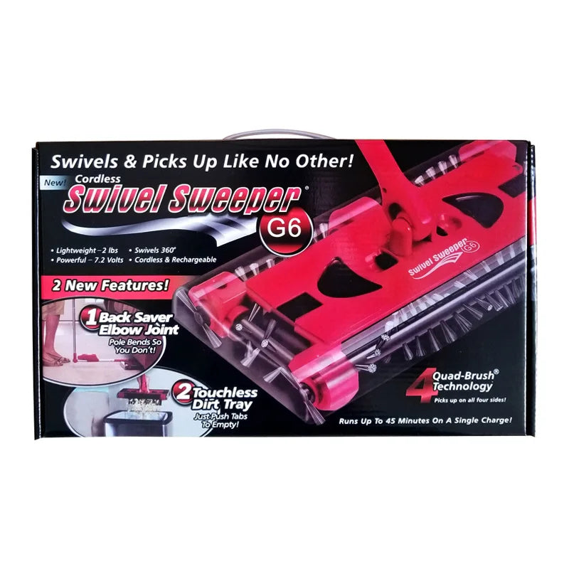 Rechargeable Foldable Electric Floor Sweeper – Hand-Push Cleaner