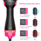 2-in-1 Rotating Hot Air Brush | Hair Dryer & Volumising Curler Styler 3