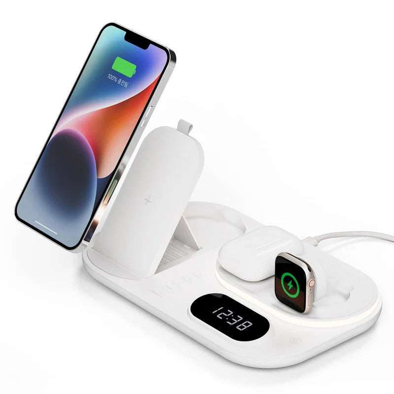 4-in-1 Wireless Charging Dock for Phone, Watch & Earbuds