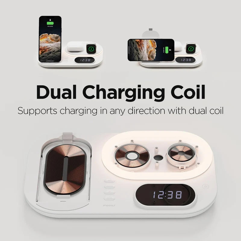 4-in-1 Wireless Charging Dock for Phone, Watch & Earbuds
