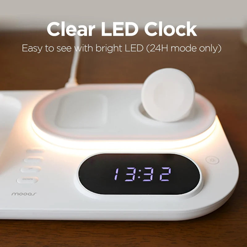 4-in-1 Wireless Charging Dock for Phone, Watch & Earbuds