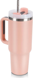 40oz Insulated Tumbler with Handle – Double Wall Stainless Steel Travel Cup 4