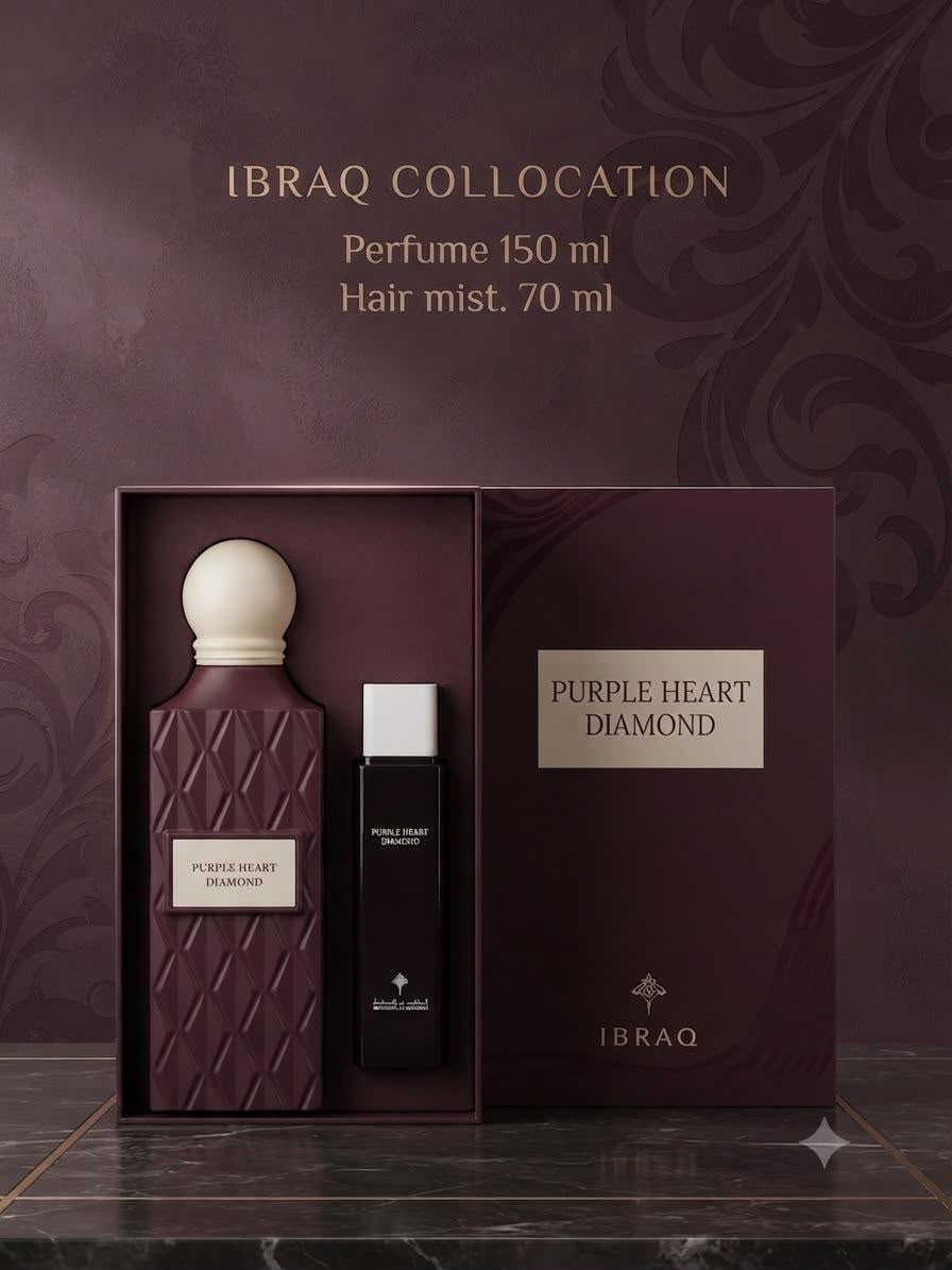 Ibraq Nude Coral Diamond – 150ml EDP + 70ml Hair Mist | عطر إبراق نود كورال دايموند – 150 مل + ميست شعر 70 مل