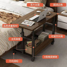 Movable Laptop Desk Wooden Height-adjustable Computer Desk Simple Storage Computer Table with Wheel 5