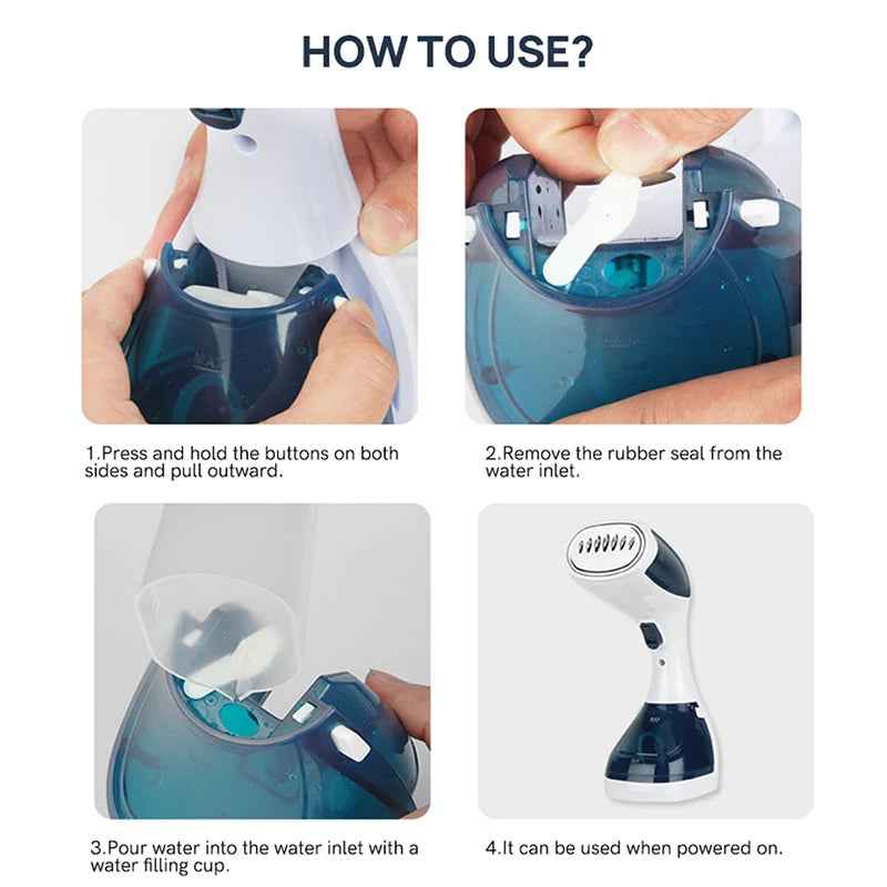 1100W Handheld Clothes Steamer | مكواة بخار محمولة 1100 واط