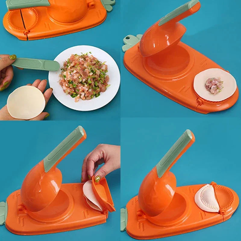 2-in-1 Dumpling Maker Press and Folding Tool