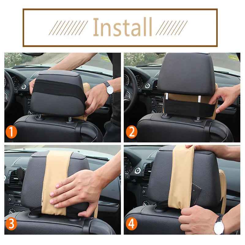 Memory Foam Car Headrest Pillow | وسادة مسند رأس للسيارة بإسفنج الذاكرة