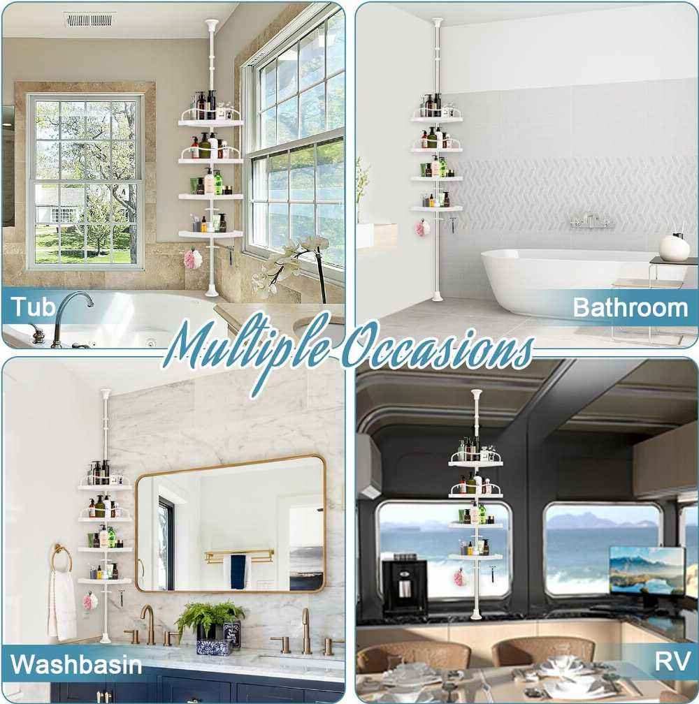 4 Layer Multi Corner Bathroom Organizer