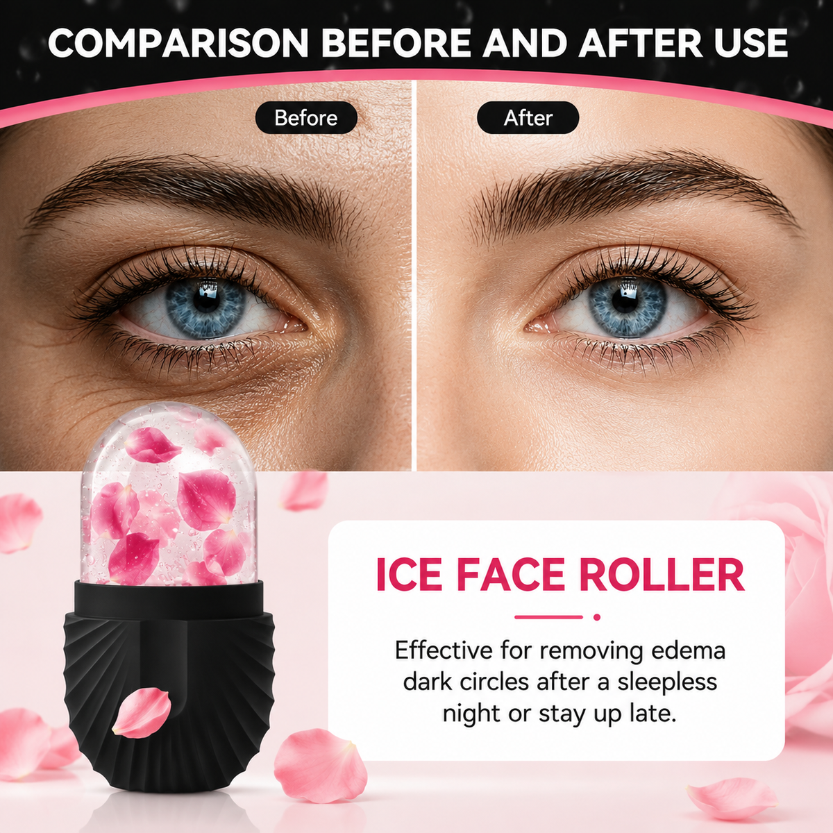 Face Glow Ice Roller - Cooling Facial Massager - Majlismart