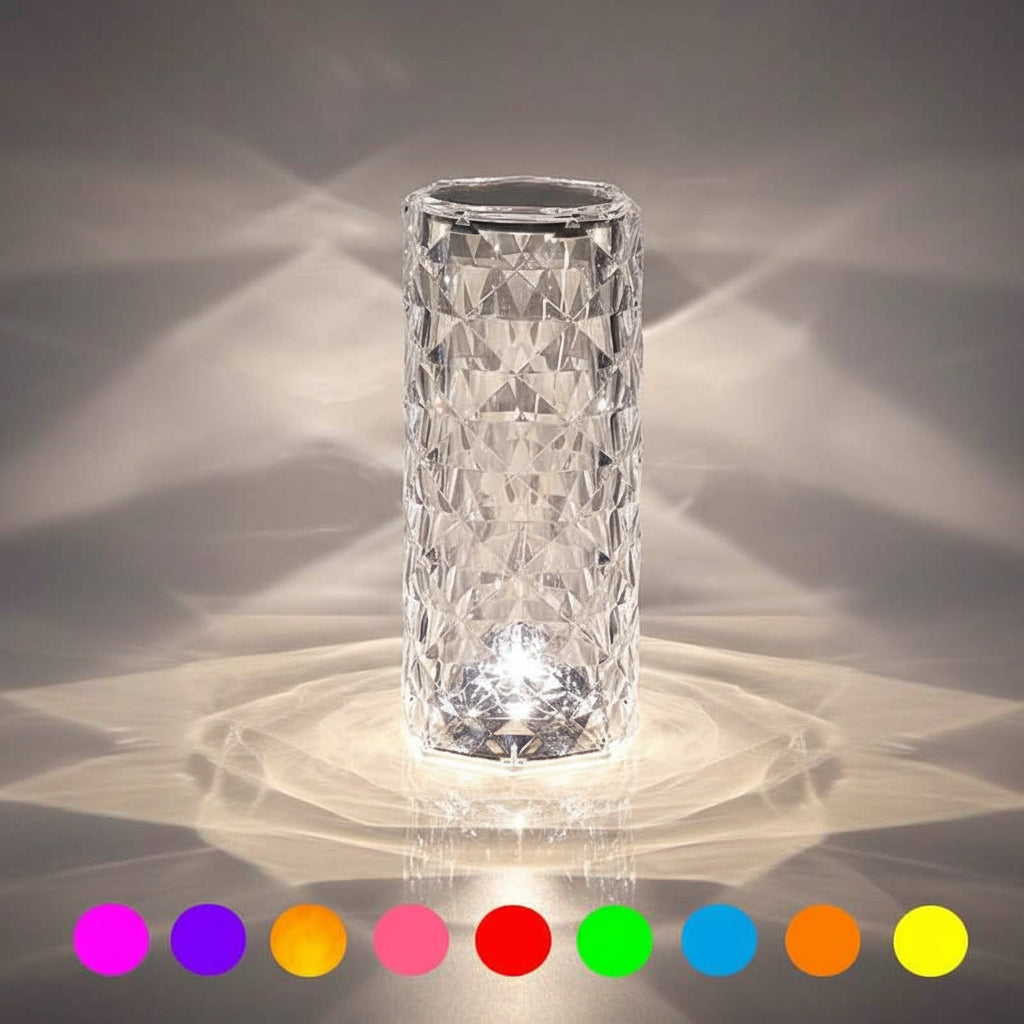 LED Crystal Table Lamp – Decorative Ambient Lighting