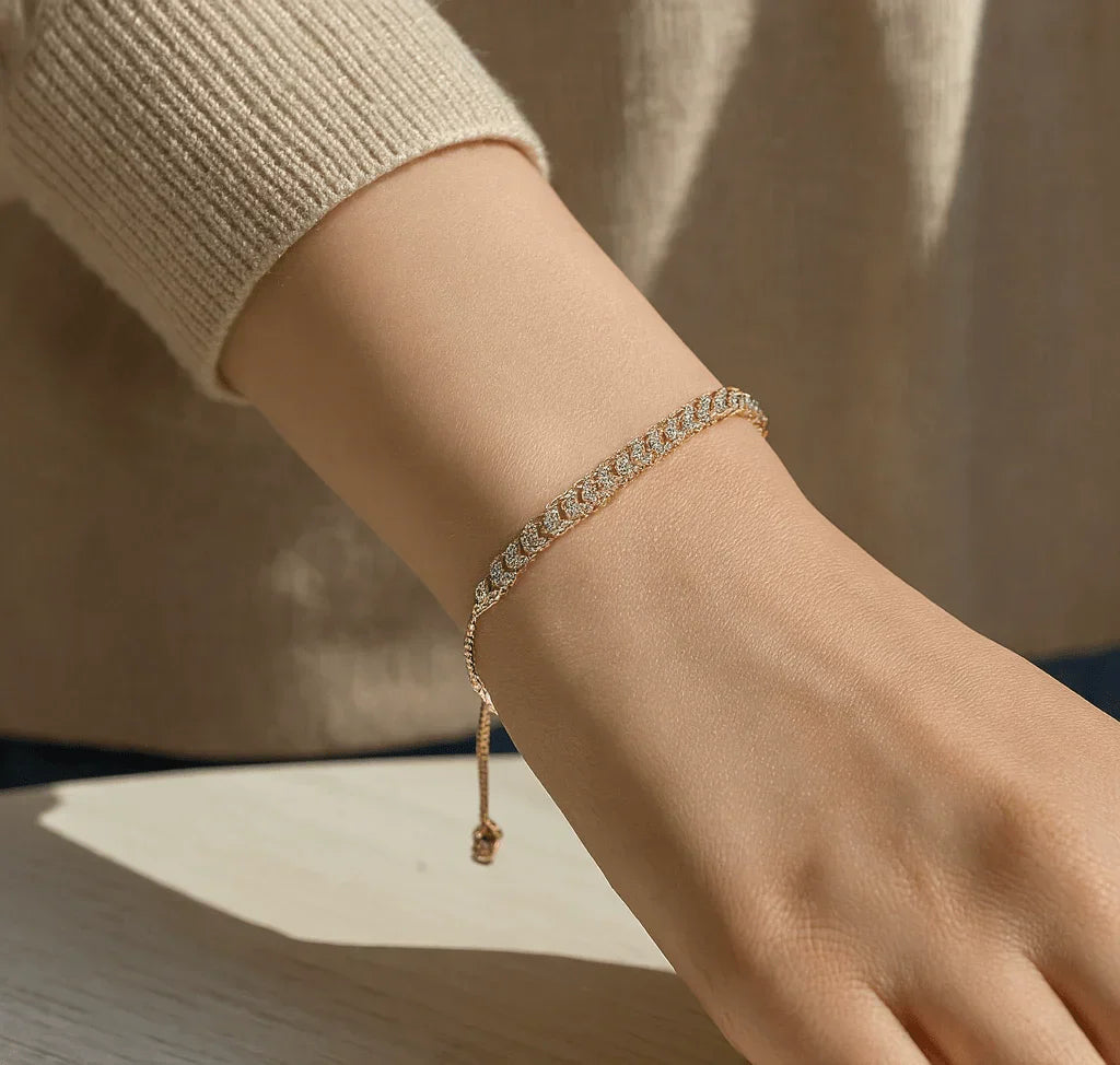 Adjustable Cubic Zirconia Bracelet Majlis Mart